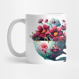 Teacup full of flowers Mug